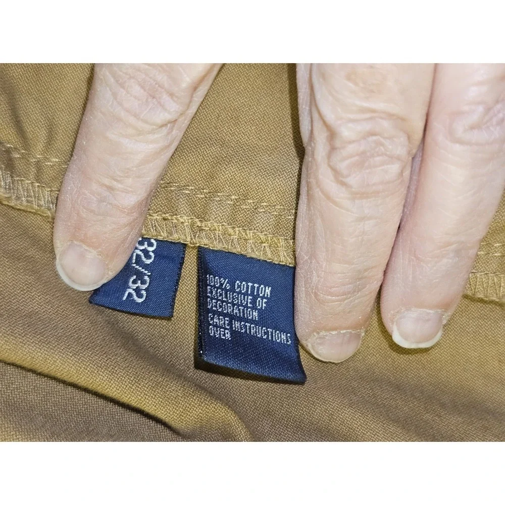 Polo Ralph Lauren Men's Classic Fit‎ Chino Pants 32x32 Khaki Embroidered